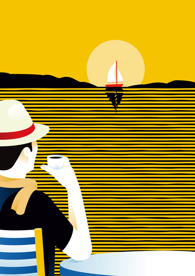 Lavazza Bourbon系列插画设计