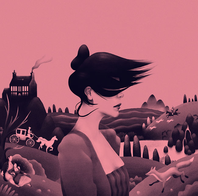 巴西Bernardo Abreu女性插画设计