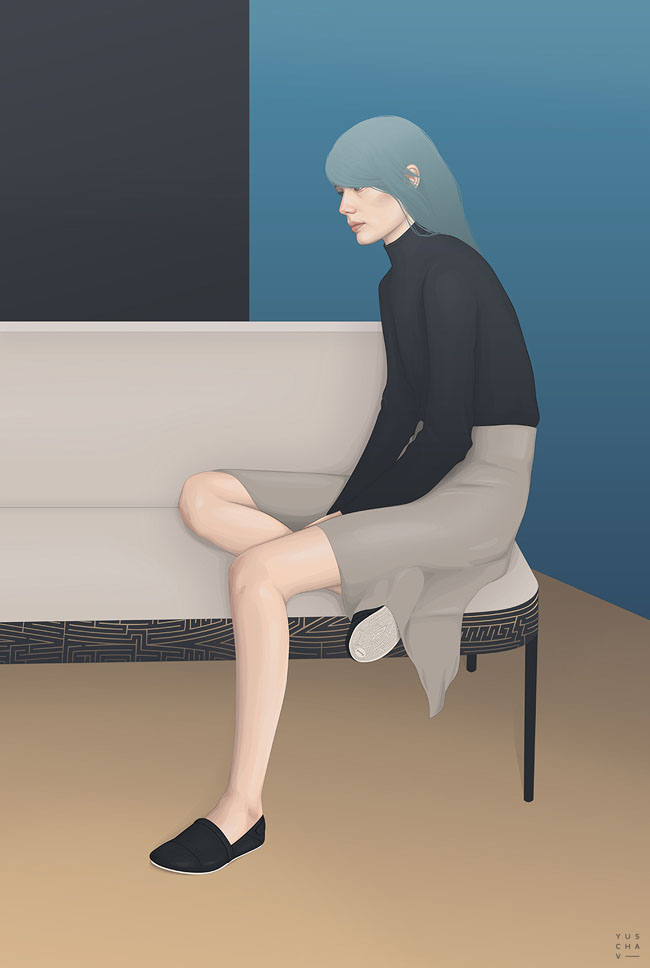 Yuschav Arly时尚人物插画设计NO.3