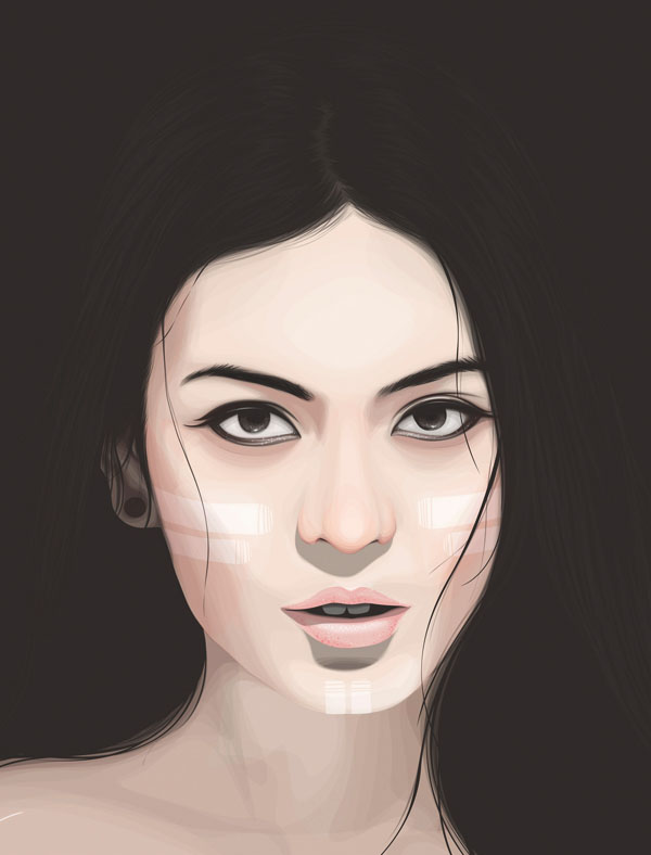 Yuschav Arly矢量人物女性插画作品NO.2