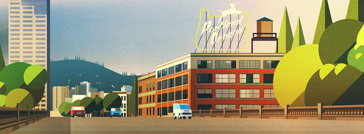 33张英国James Gilleard城市插画设计