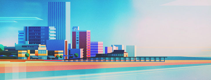 33张英国James Gilleard城市插画设计