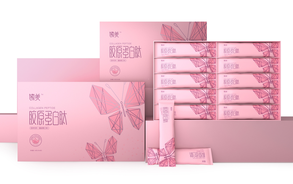 胶原蛋白肽包装设计 胶原蛋白包装设计 胶原蛋白礼盒包装设计