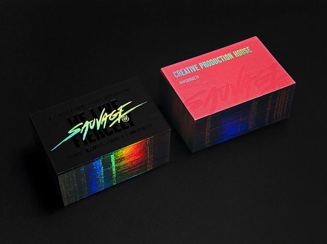 Sauvage.tv创意视听制作公司名片设计欣赏