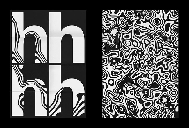 aigua创意纹理字体设计