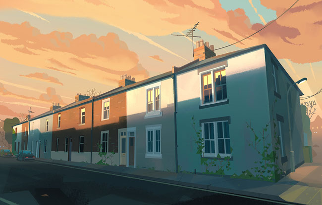 英国Colin Bigelow风景插画作品
