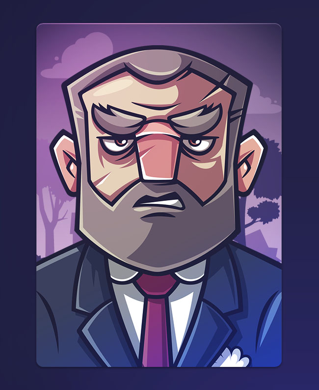 party game游戏角色插画设计