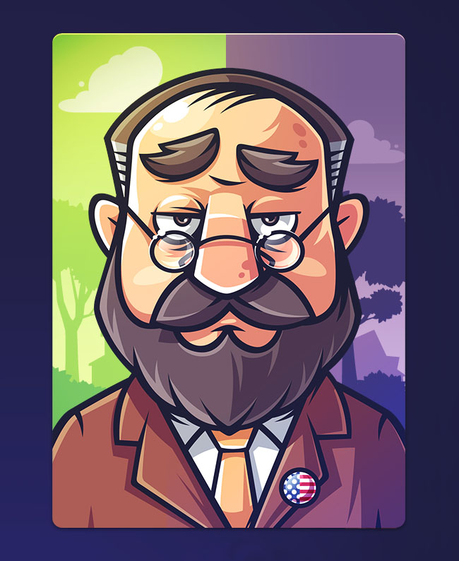 party game游戏角色插画设计