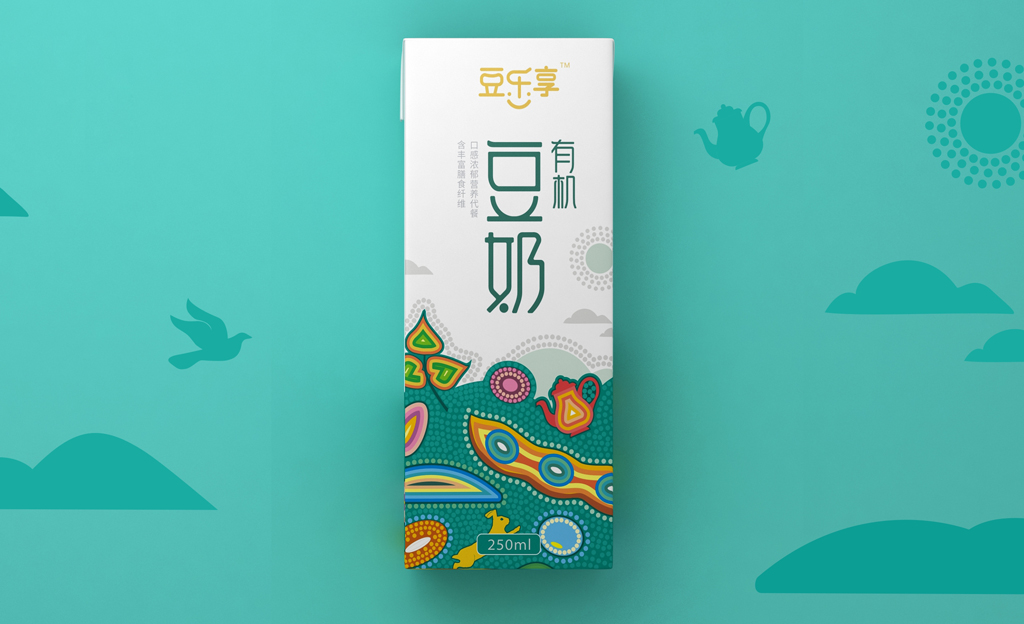 有机豆奶包装设计欣赏