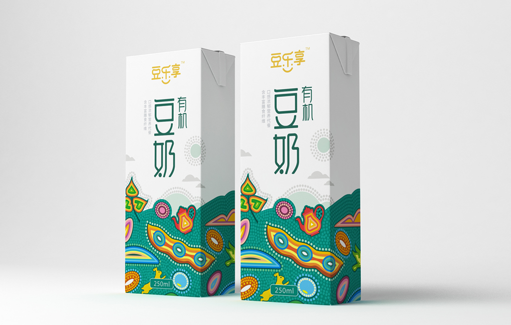 有机豆奶包装设计欣赏