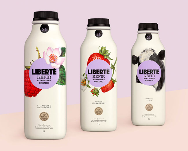 LIBERTE有机酸奶包装设计欣赏