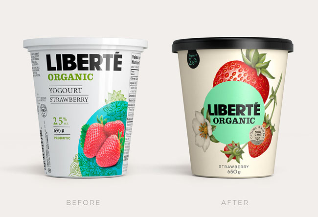 LIBERTE有机酸奶包装设计欣赏
