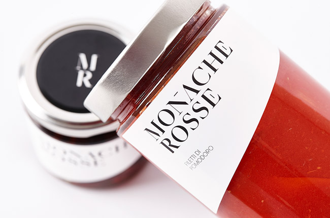 Monache Rosse蕃茄食品系列极简包装设计