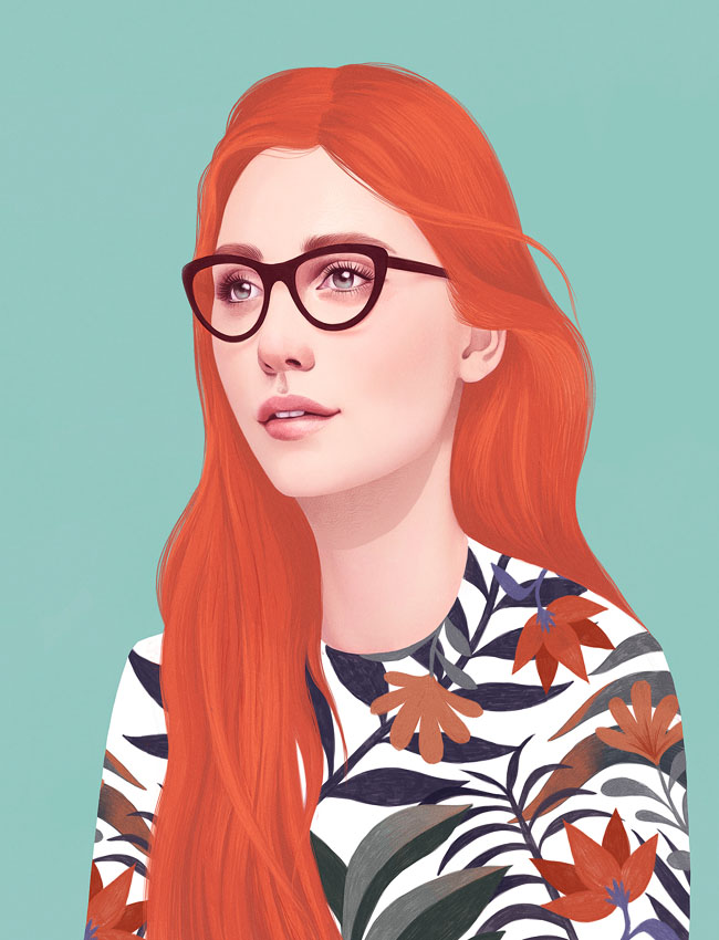 西班牙Mercedes deBellard时尚人物插画作品