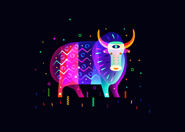 Fantasy Lights动物插画设计NO.2