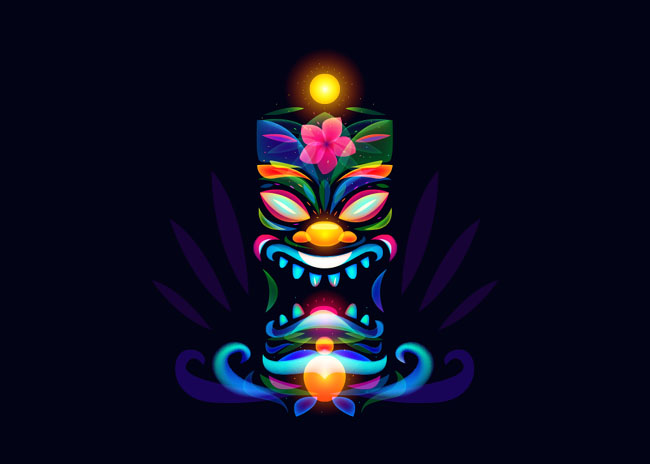 Fantasy Lights动物插画设计NO.2
