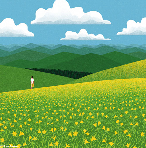 日本Ryo Takemasa清新的插画设计作品