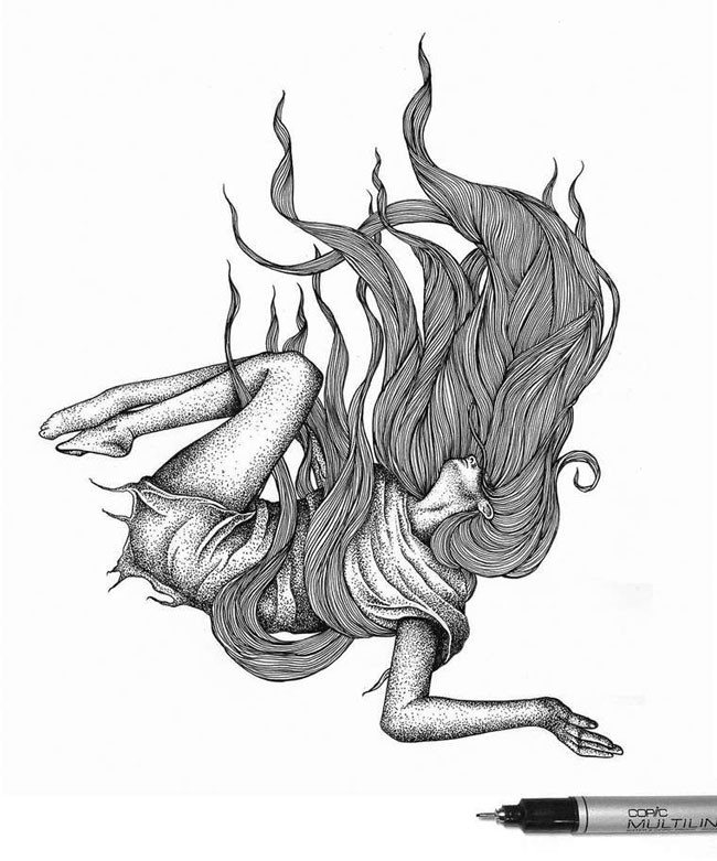 Thiago Bianchini点阵式艺术插画设计