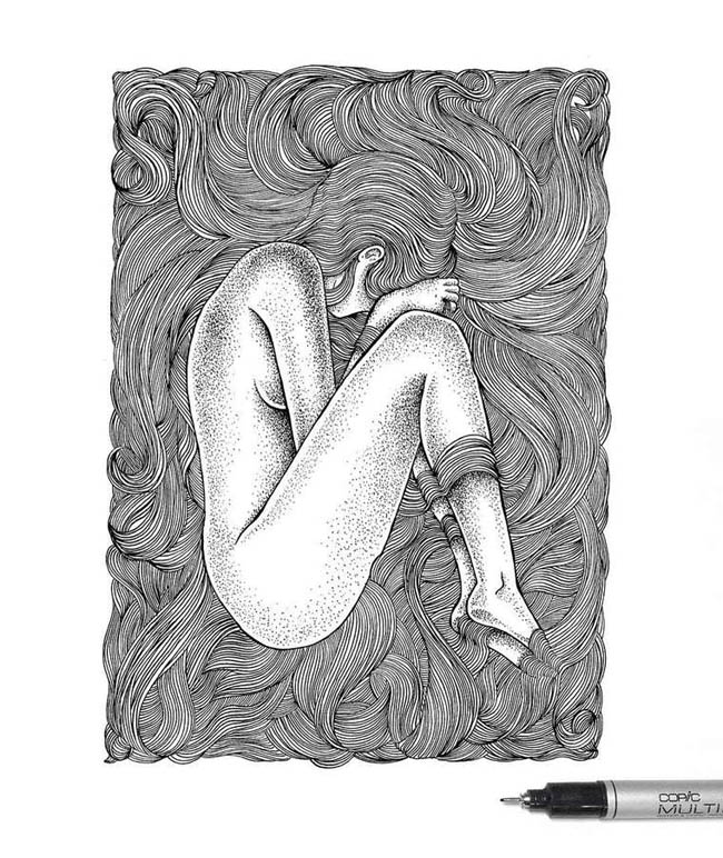 Thiago Bianchini点阵式艺术插画设计