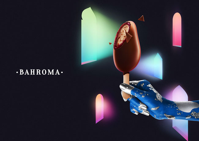 Bahroma雪糕海报设计