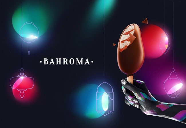 Bahroma雪糕海报设计