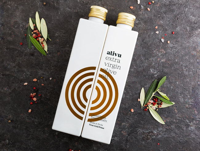 Alivu特级初榨橄榄油包装设计欣赏