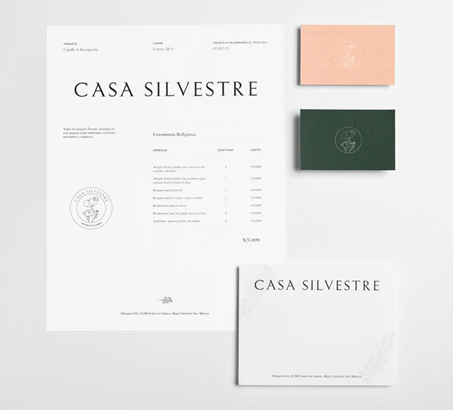 Casa Silvestre浪漫花店品牌形象设计