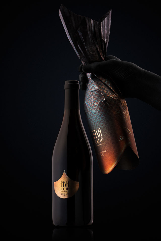 Fish Club Wine葡萄酒创意包装设计欣赏