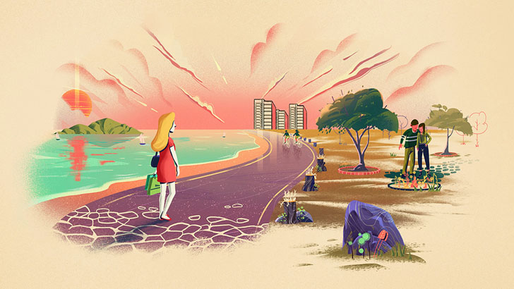 土耳其Mesa Cadde地产项目插画设计