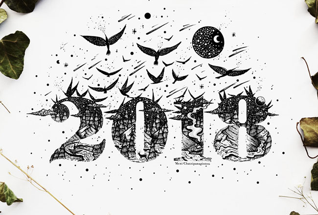 2018希腊Meni漂亮的手绘字体设计欣赏
