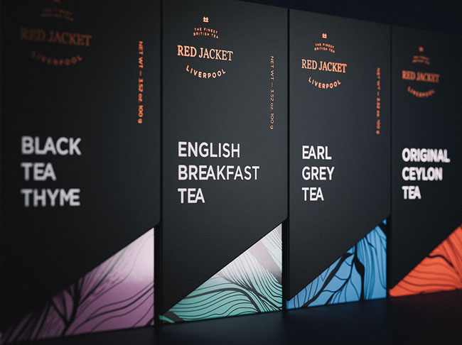 俄罗斯Red Jacket茶叶包装设计欣赏