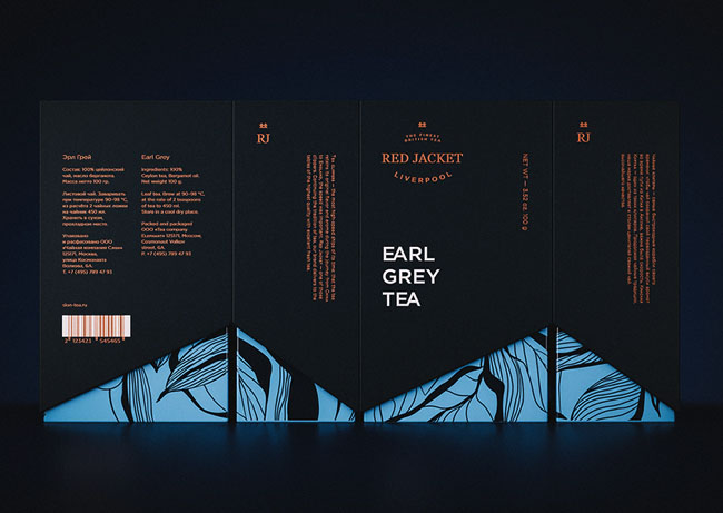 俄罗斯Red Jacket茶叶包装设计欣赏