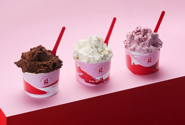 Gelateria Di Neve冰淇淋店品牌vi形象设计欣赏