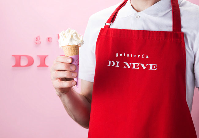 Gelateria Di Neve冰淇淋店品牌vi形象设计欣赏