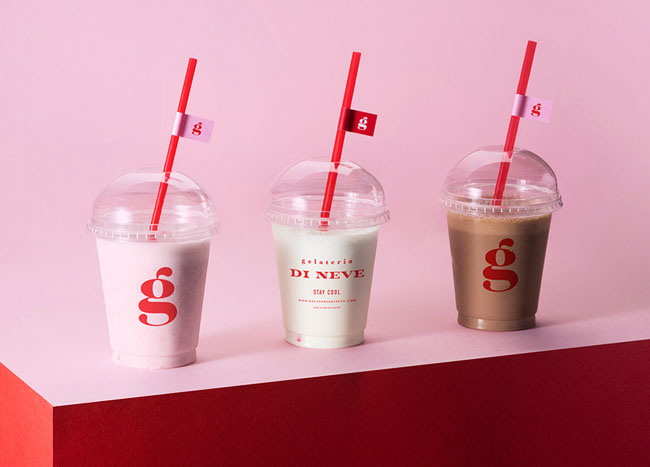 Gelateria Di Neve冰淇淋店品牌vi形象设计欣赏