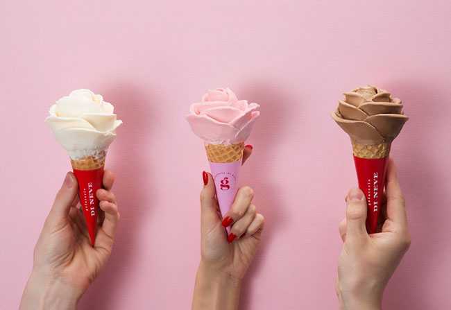 Gelateria Di Neve冰淇淋店品牌vi形象设计欣赏