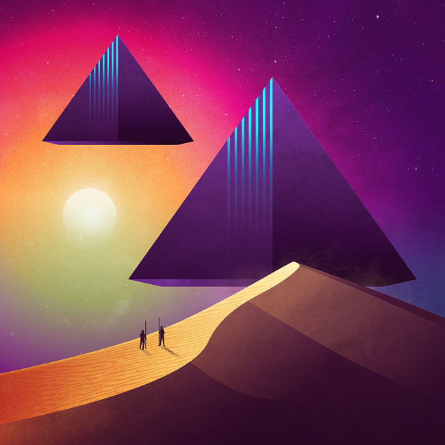 James White科幻探索主题概念风景插画设计欣赏