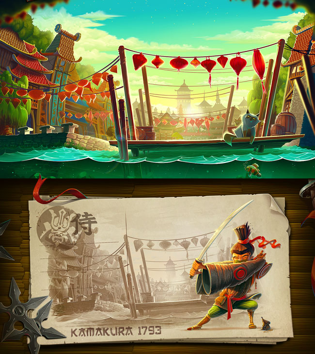 英国Inkration Studio探险主题风景插画作品