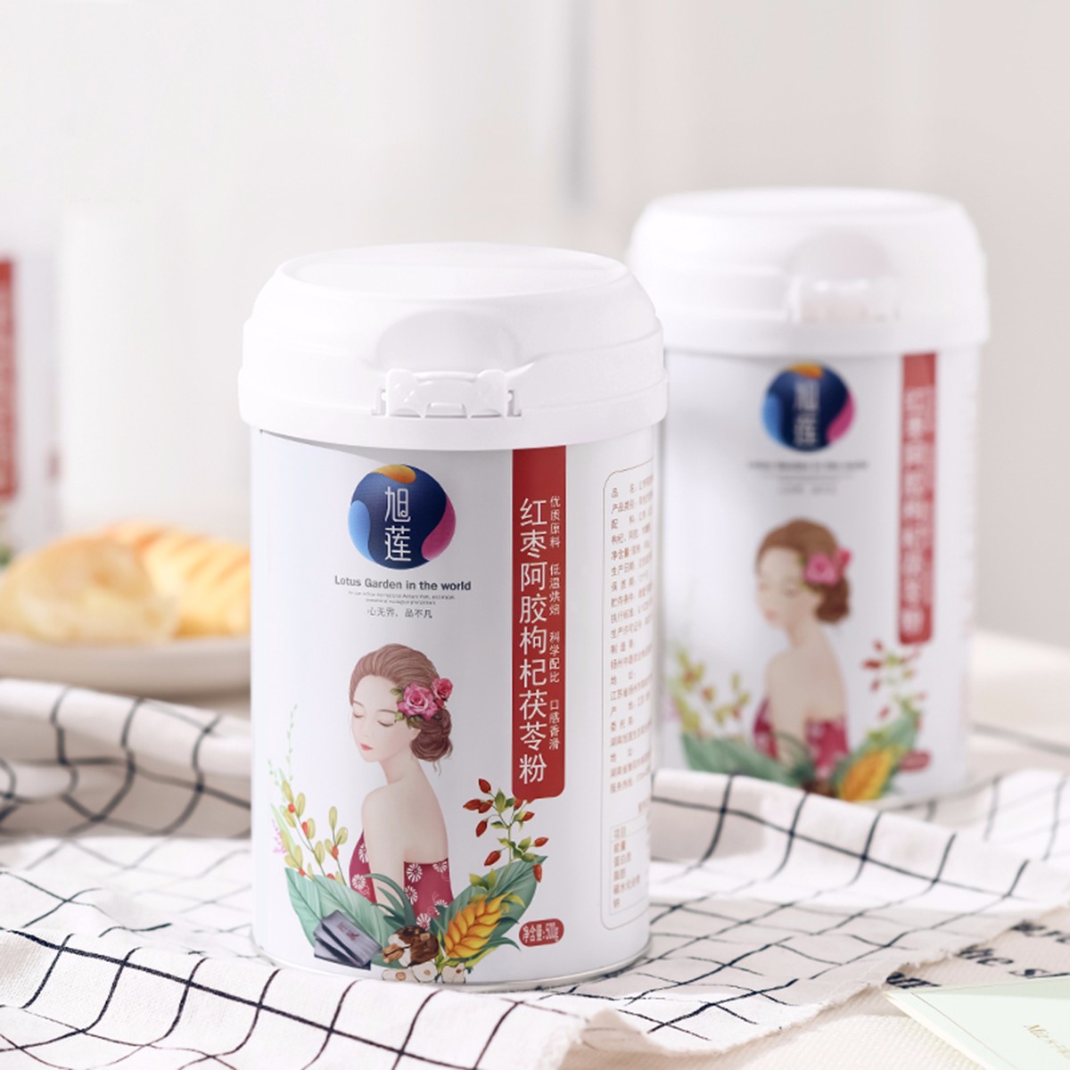 湖南旭莲五谷膳食唯美包装设计欣赏