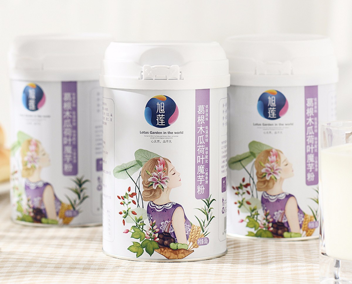 湖南旭莲五谷膳食唯美包装设计欣赏