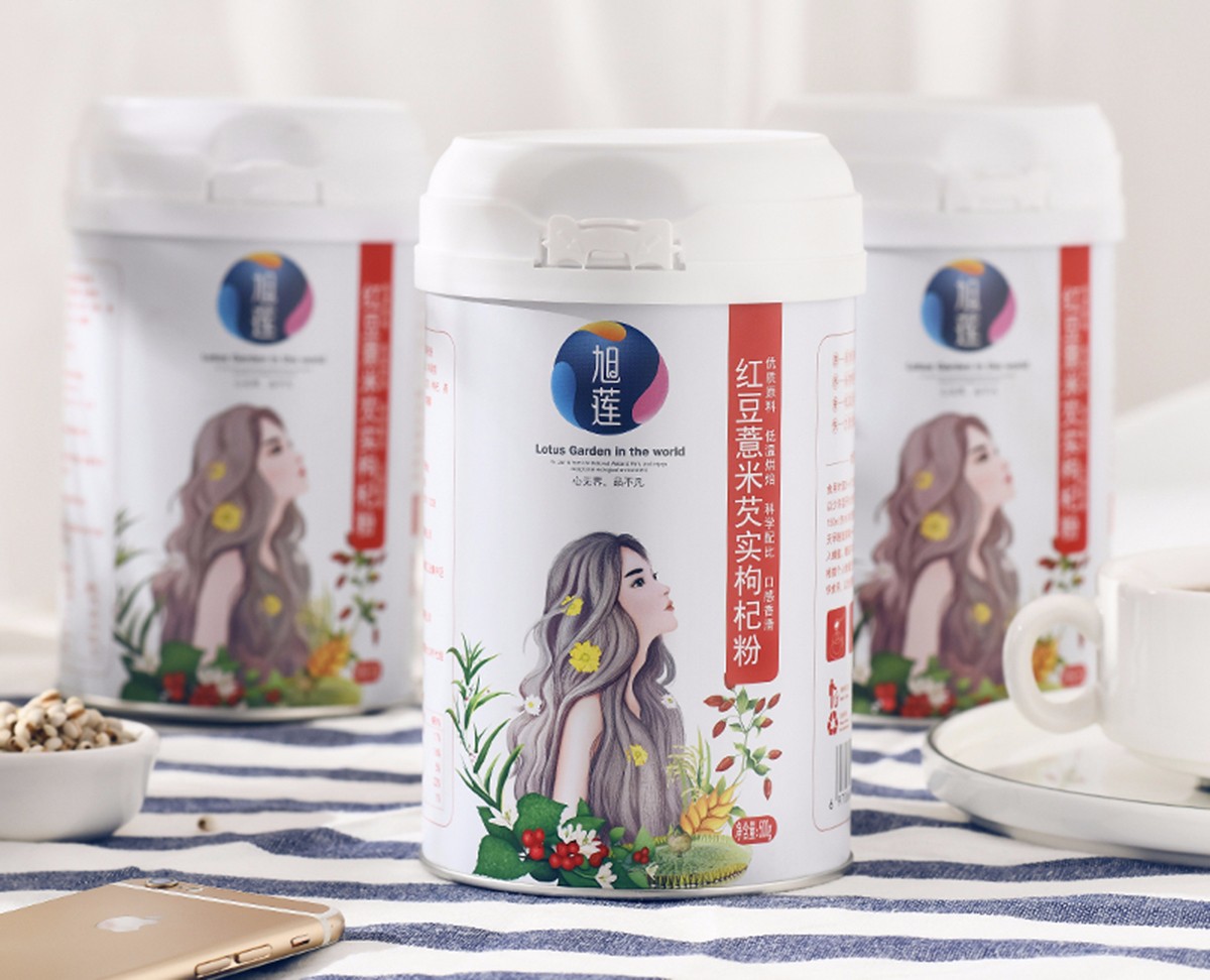 湖南旭莲五谷膳食唯美包装设计欣赏