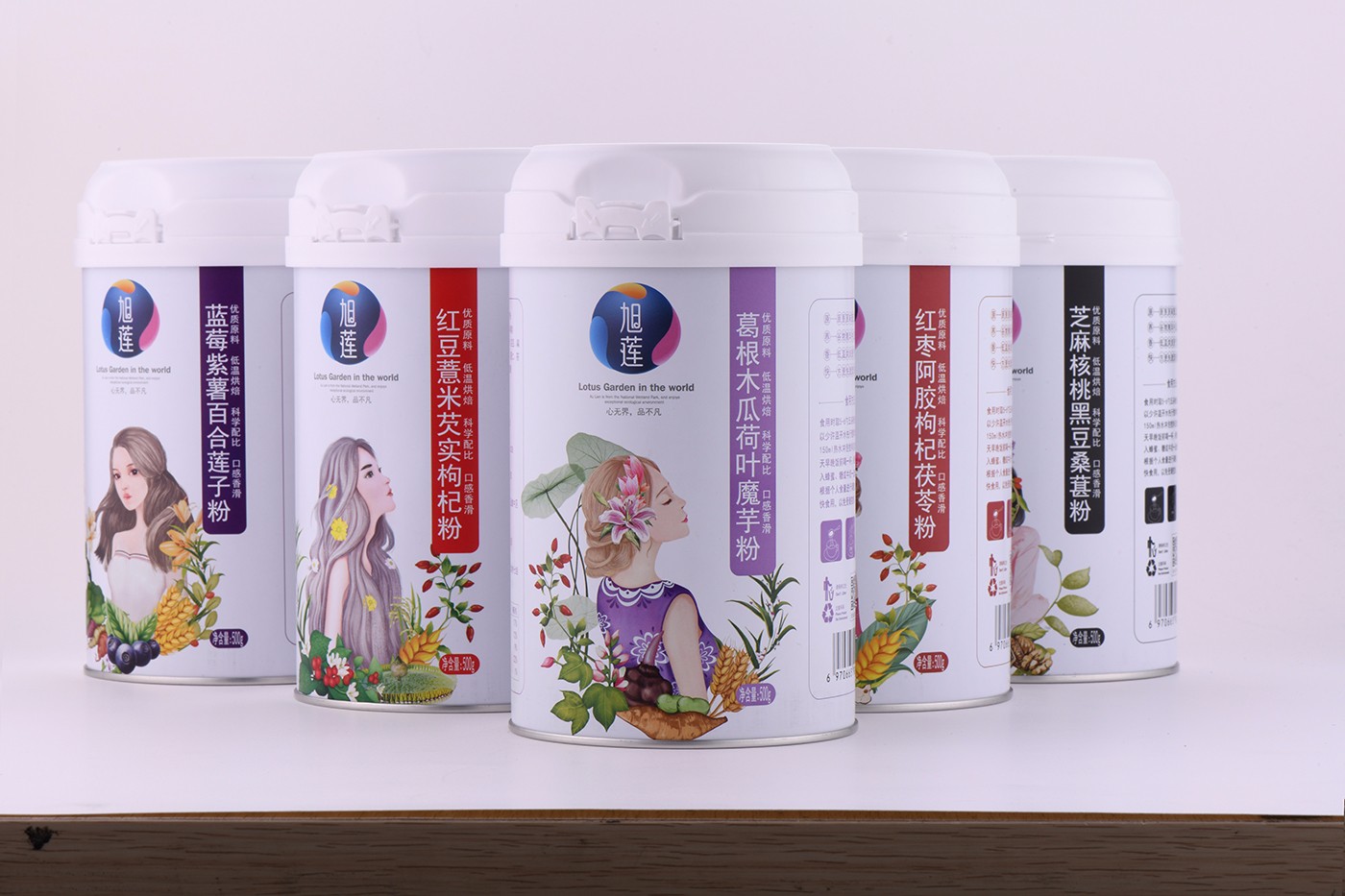 湖南旭莲五谷膳食唯美包装设计欣赏