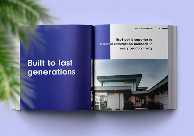 EcoSteel建筑公司画册设计欣赏