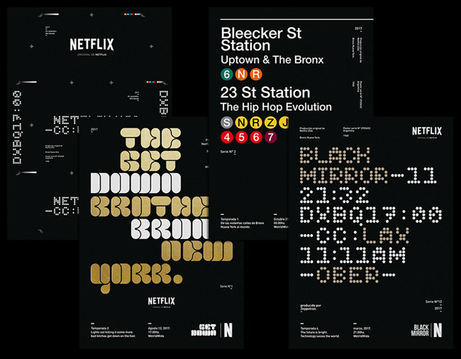 国外Netflix系列海报版面设计作品
