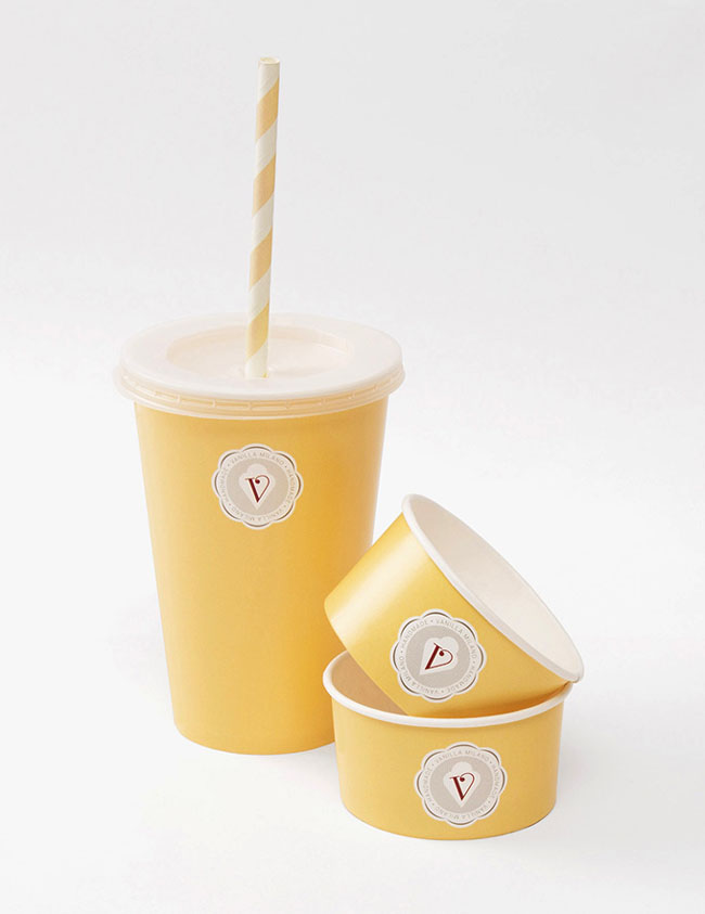 Vanilla Milano冰淇淋店品牌形象设计