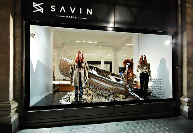巴黎Savin Paris时尚服装店品牌形象设计