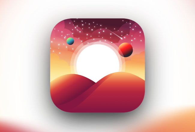 Walli app漂亮的风景图标设计作品