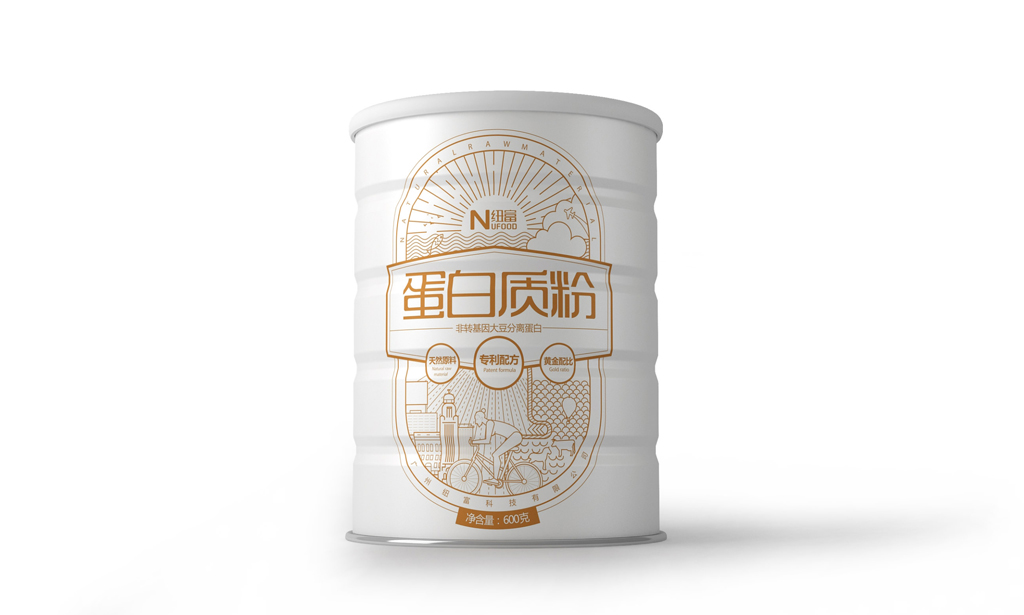 蛋白质粉包装设计 营养品包装设计 蛋白质粉罐装包装设计