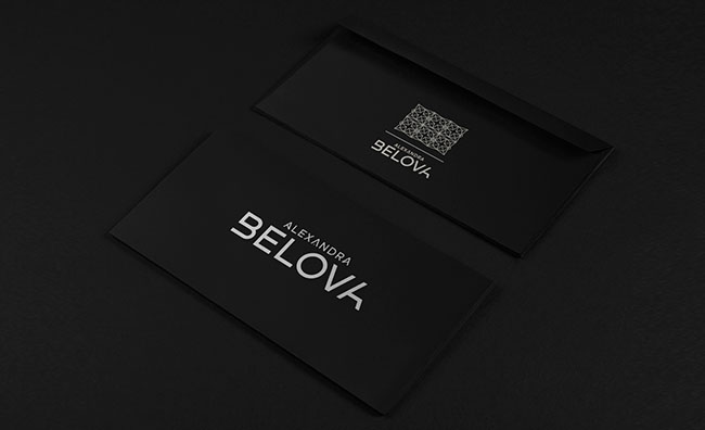 国外Alexandra Belova服装店VI形象设计作品