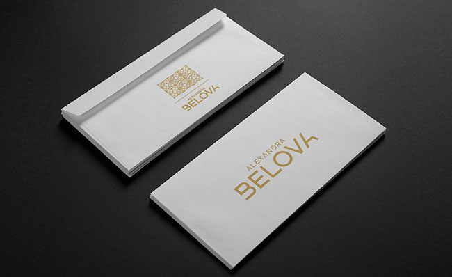 国外Alexandra Belova服装店VI形象设计作品